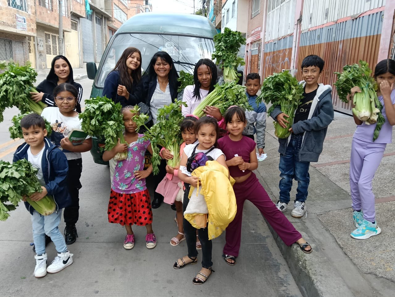 Entrega de verduras